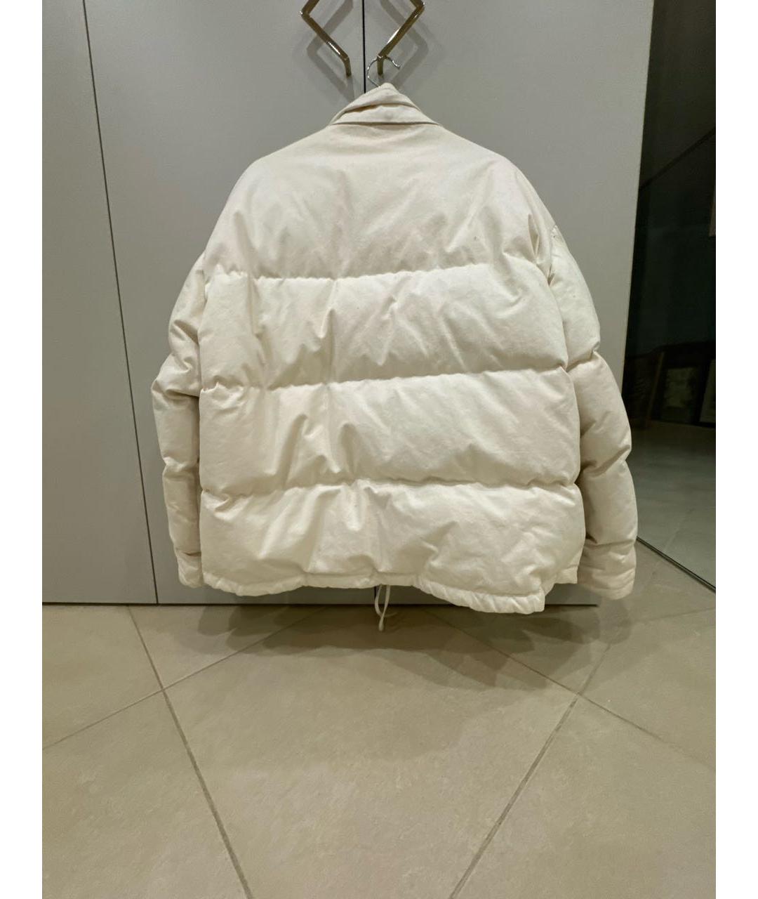 JIL SANDER Белый хлопковый пуховик, фото 2