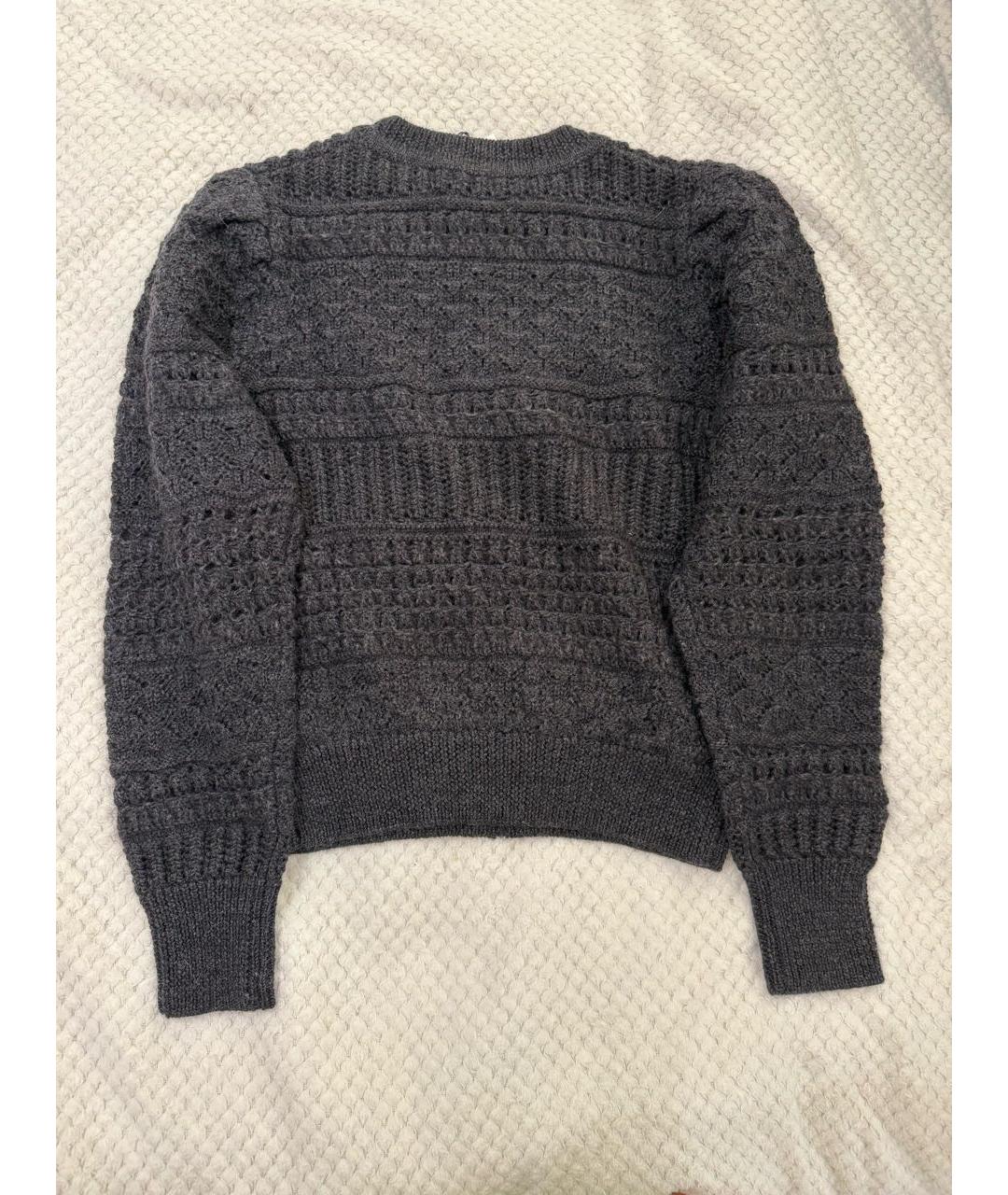 ISABEL MARANT ETOILE Антрацитовый шерстяной джемпер / свитер, фото 6