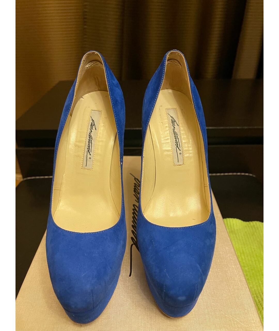 BRIAN ATWOOD Синие замшевые туфли, фото 2