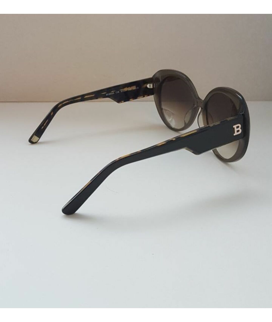 BALLY Коричневые пластиковые солнцезащитные очки, фото 5