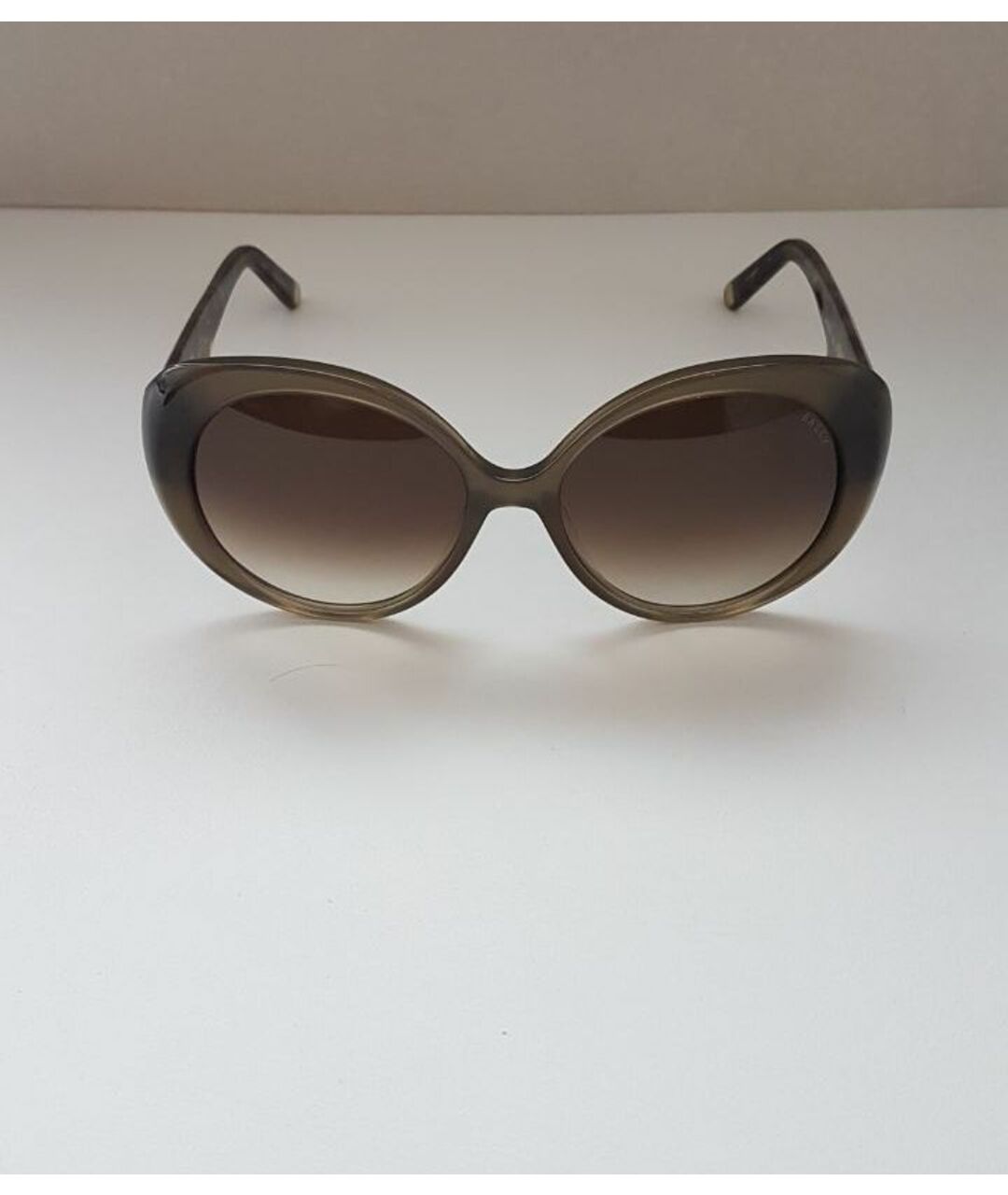 BALLY Коричневые пластиковые солнцезащитные очки, фото 3