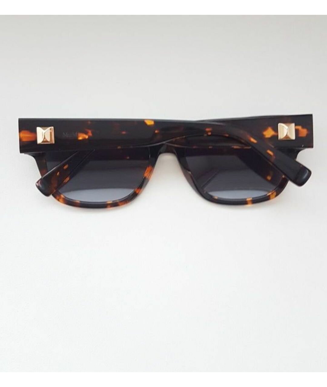 MAX MARA Черные пластиковые солнцезащитные очки, фото 6