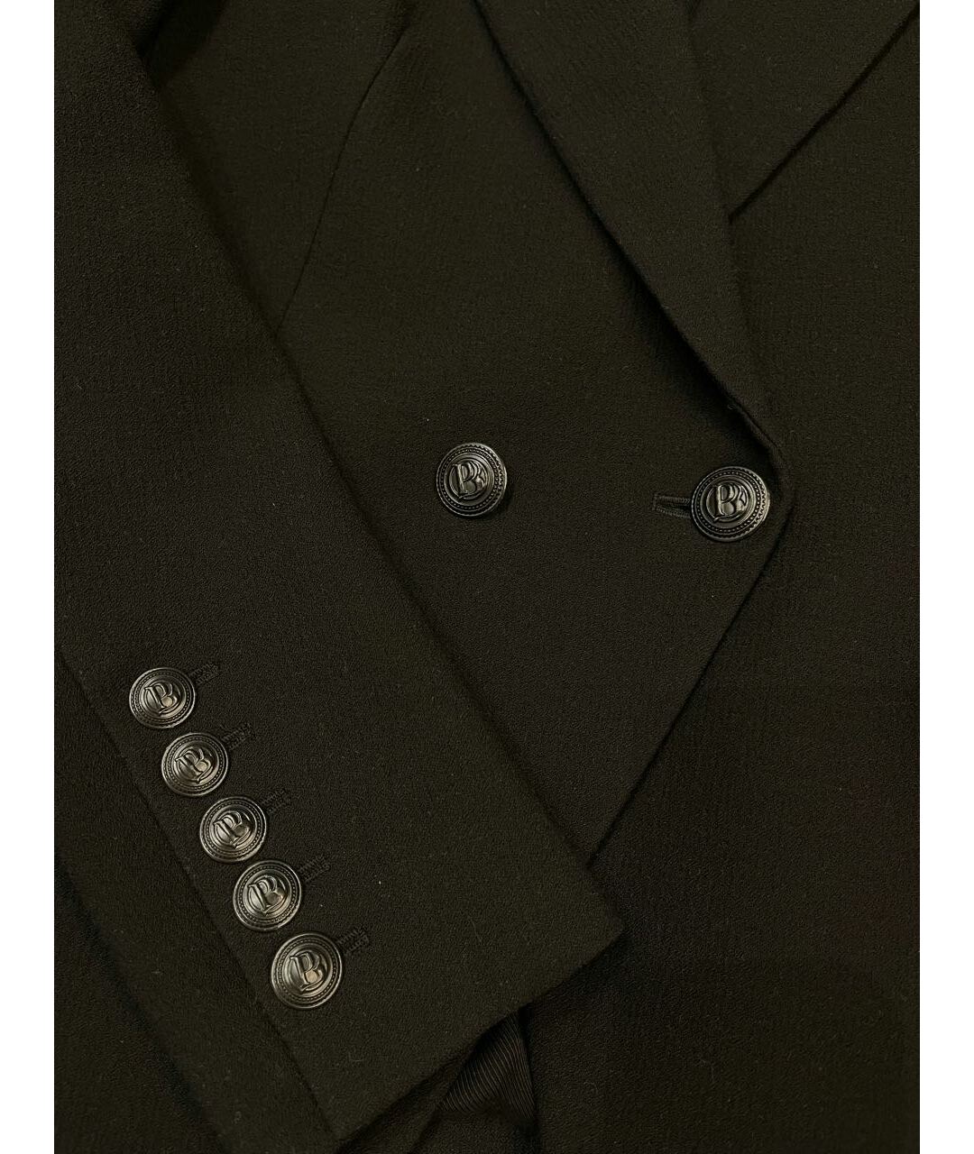 PIERRE BALMAIN Черный вискозный жакет/пиджак, фото 3