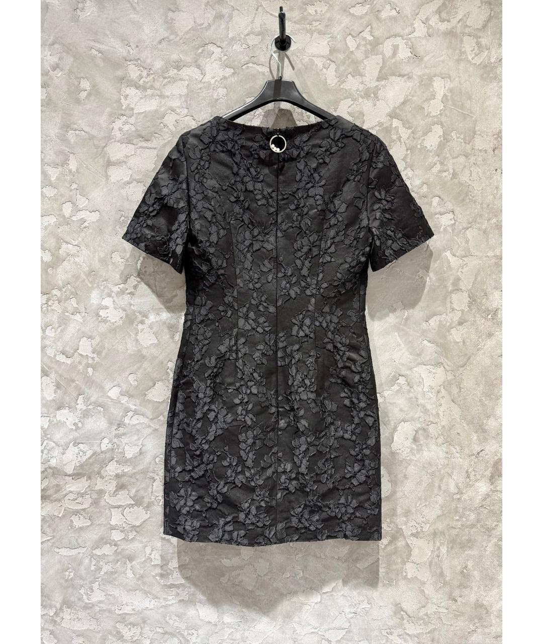 HUGO Черное ацетатное повседневное платье, фото 2