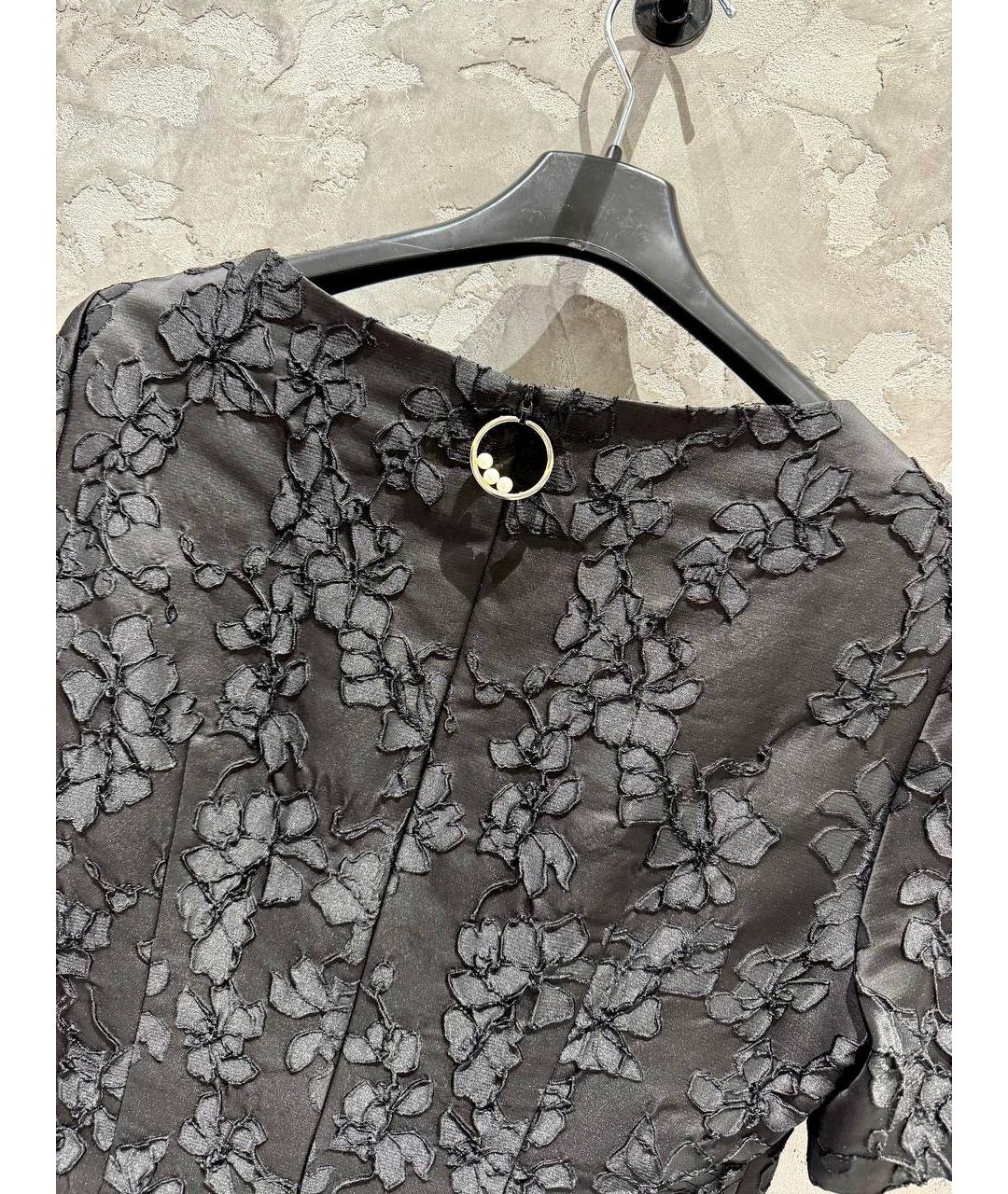 HUGO Черное ацетатное повседневное платье, фото 4