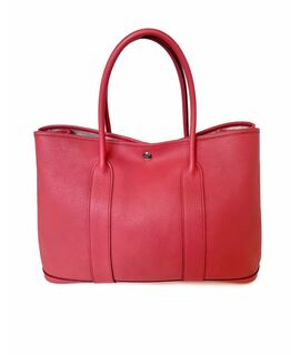 Сумка тоут HERMES PRE-OWNED Garden Party 36 Negonda Bougainvillea Red Leather Tote