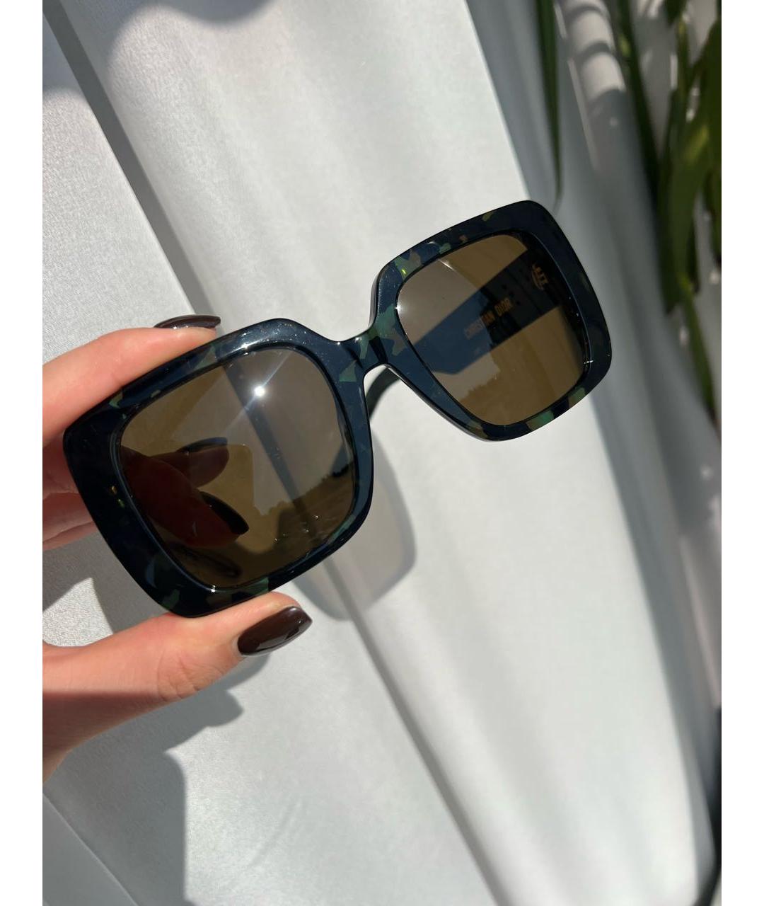 CHRISTIAN DIOR Черные пластиковые солнцезащитные очки, фото 2