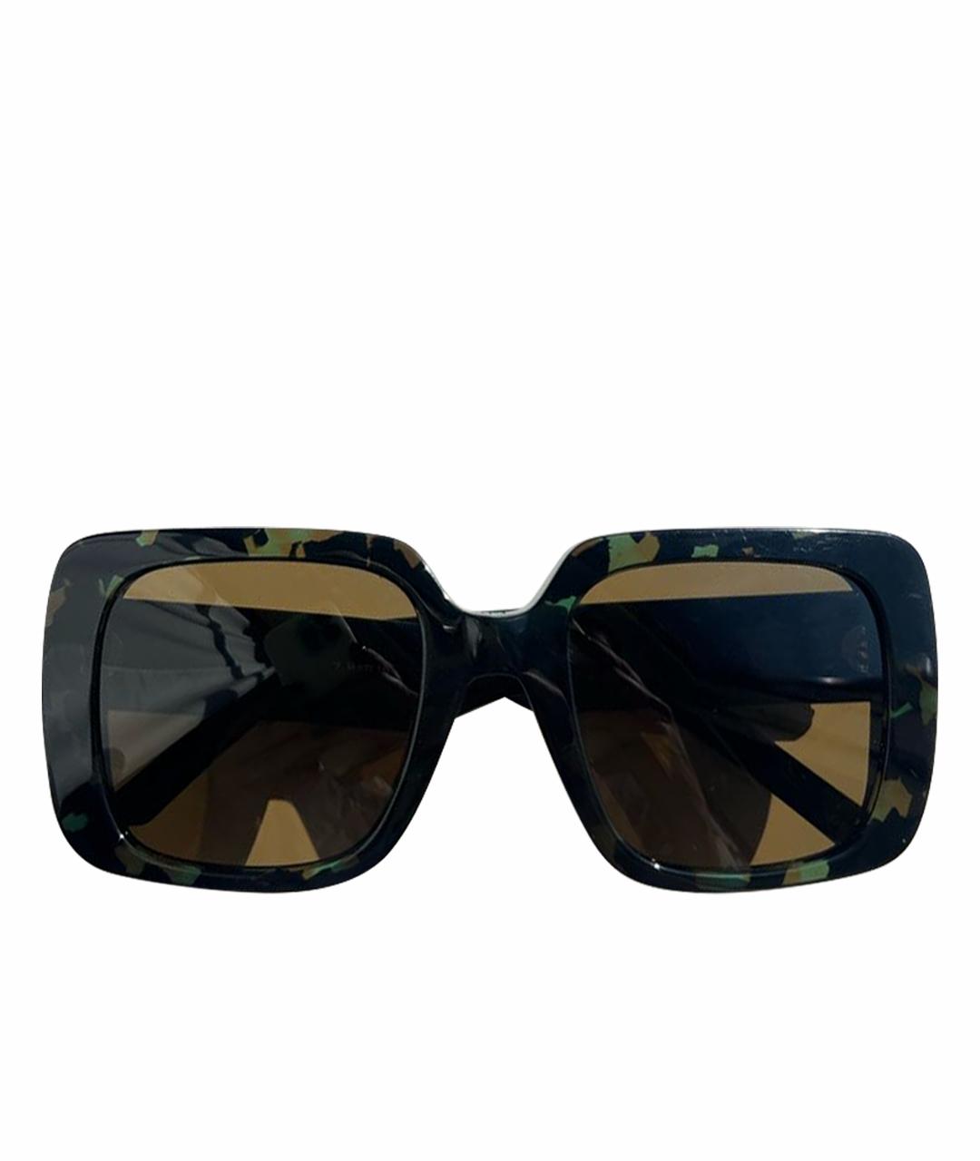 CHRISTIAN DIOR Черные пластиковые солнцезащитные очки, фото 1