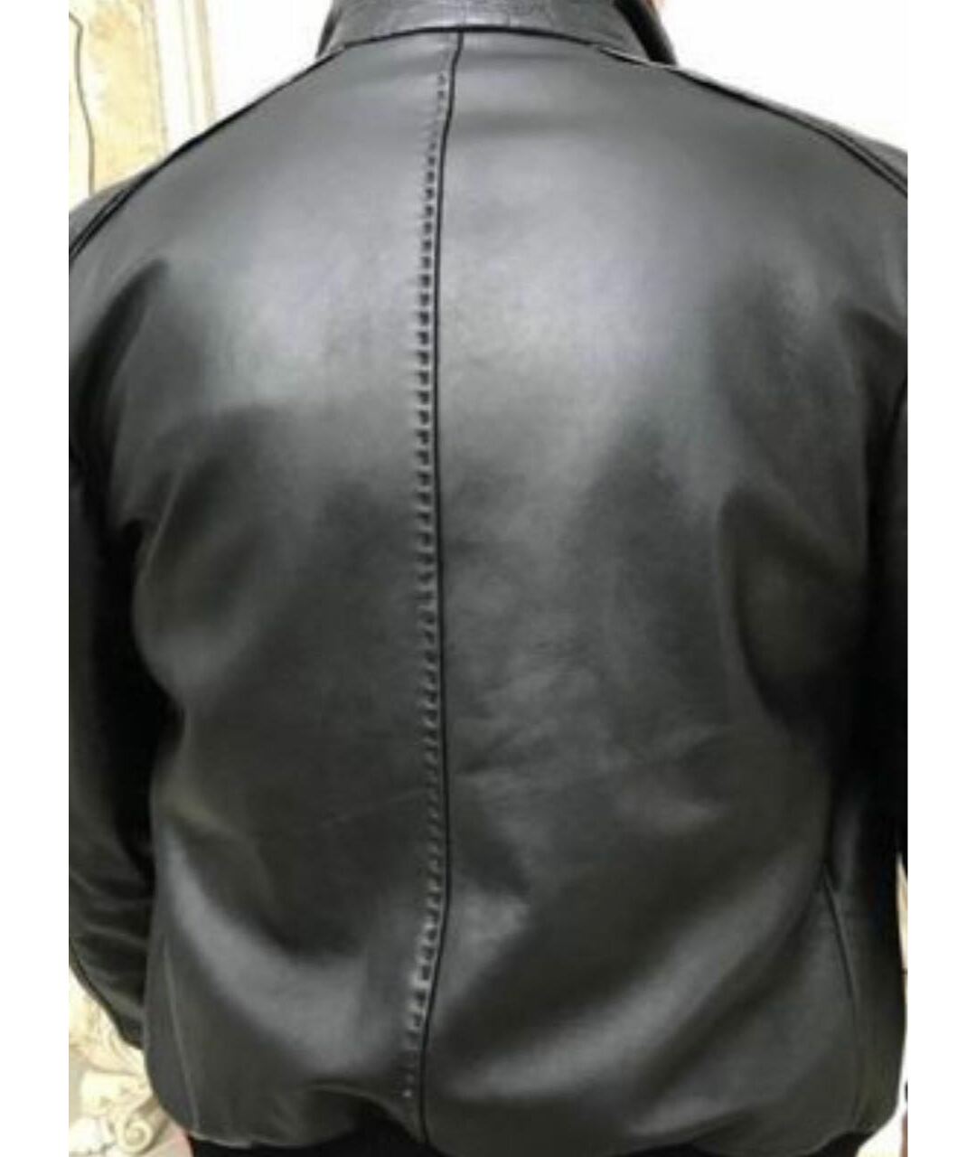 BILANCIONI Черная кожаная куртка, фото 2
