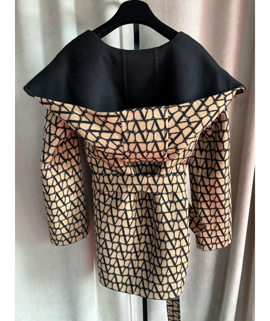 VALENTINO Черное шерстяное пальто, фото 2