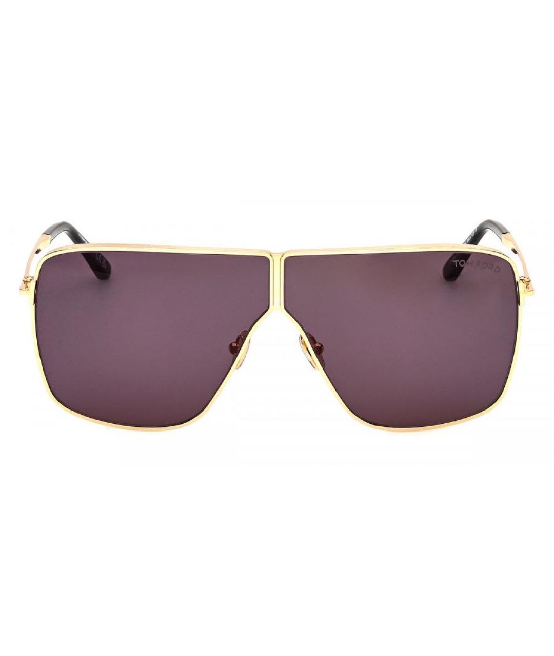 TOM FORD Серые металлические солнцезащитные очки, фото 1