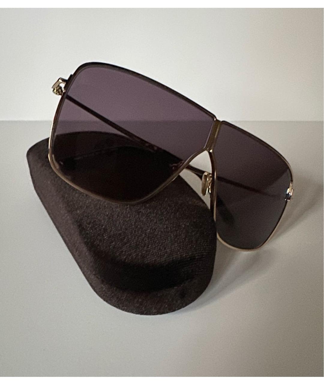 TOM FORD Серые металлические солнцезащитные очки, фото 4