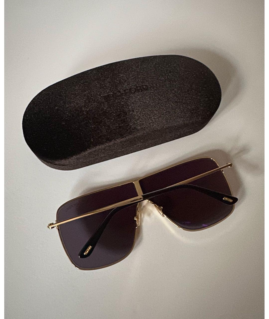 TOM FORD Серые металлические солнцезащитные очки, фото 7