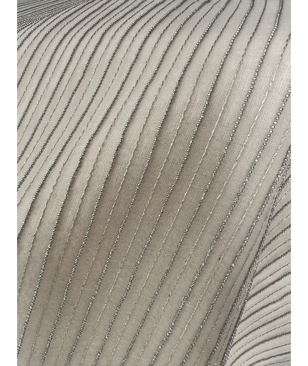 BRUNELLO CUCINELLI Бежевая шелковая блузы, фото 6