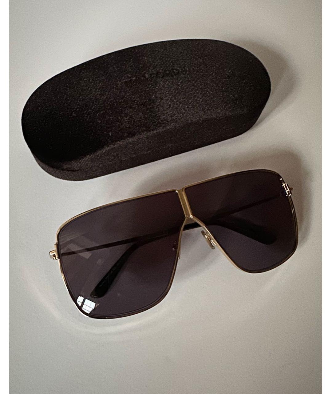 TOM FORD Серые металлические солнцезащитные очки, фото 7