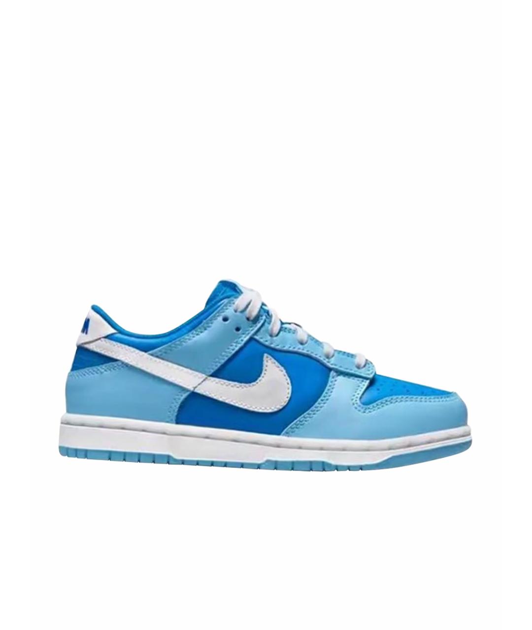 NIKE KIDS Голубые кожаные кеды, фото 1