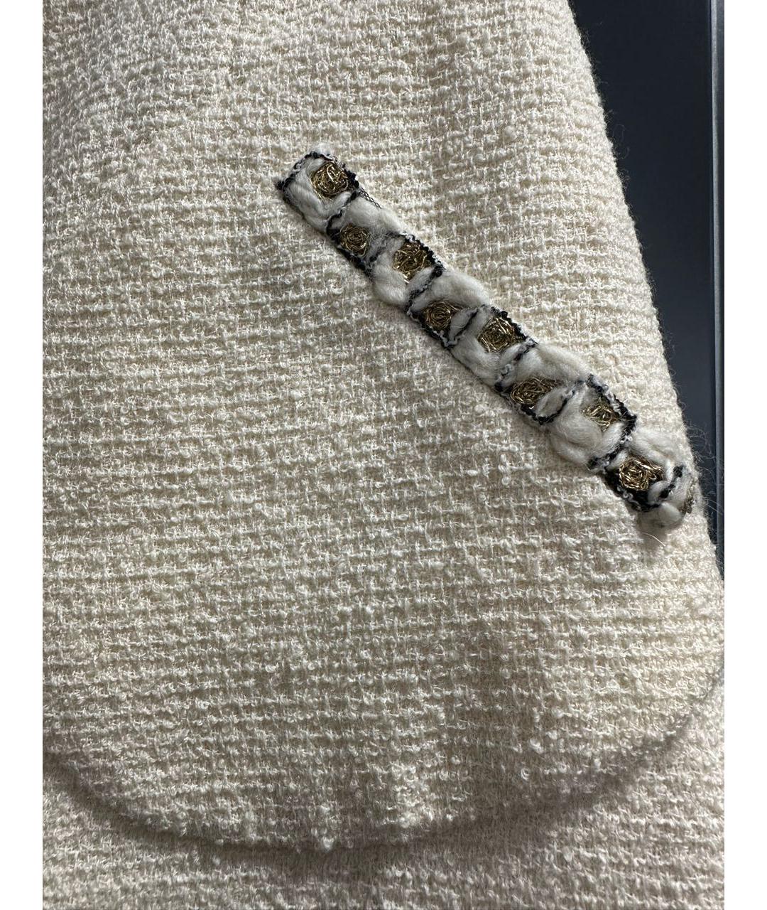 CHANEL Желтая шерстяная юбка мини, фото 6