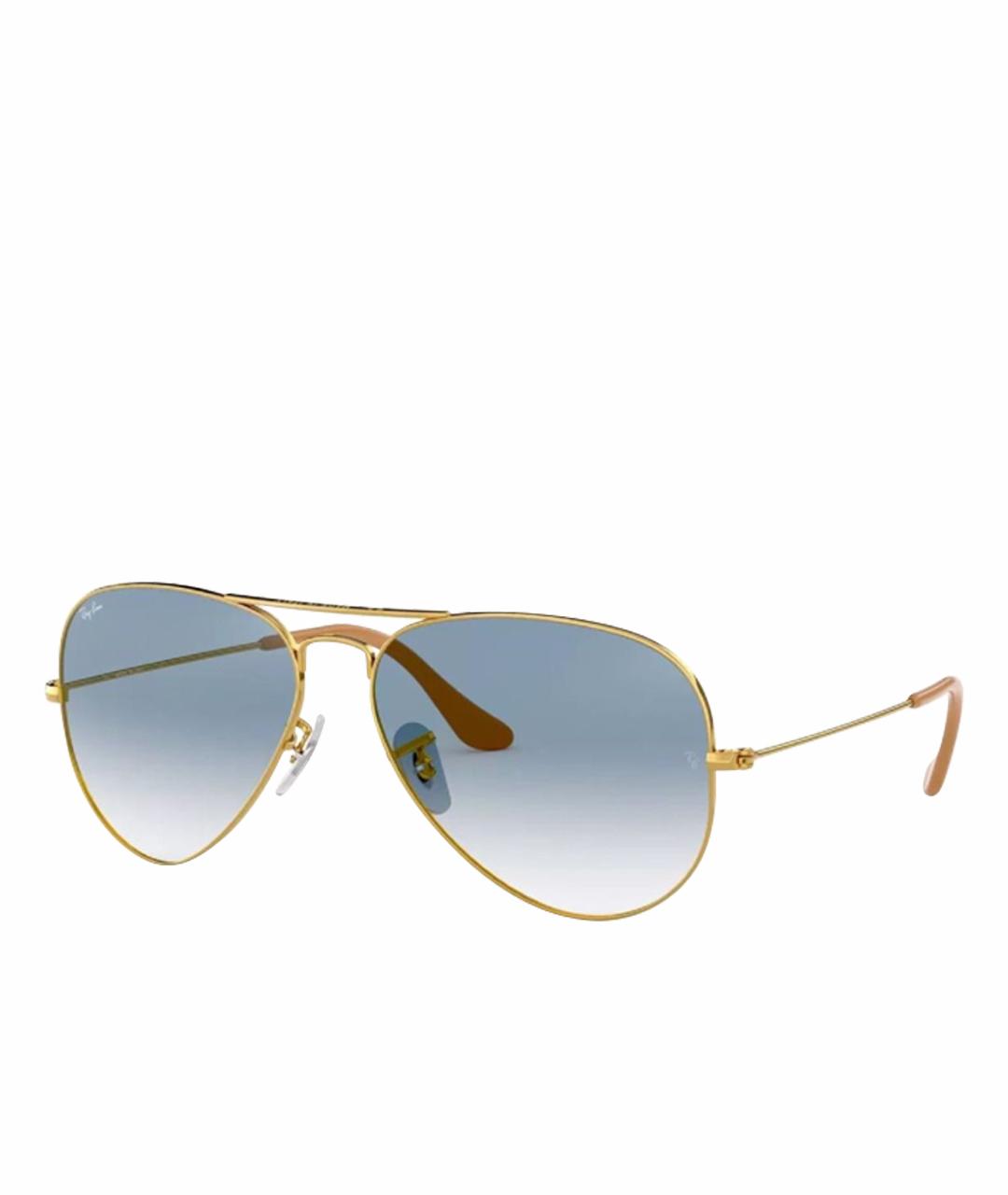 RAY BAN Голубые металлические солнцезащитные очки, фото 1
