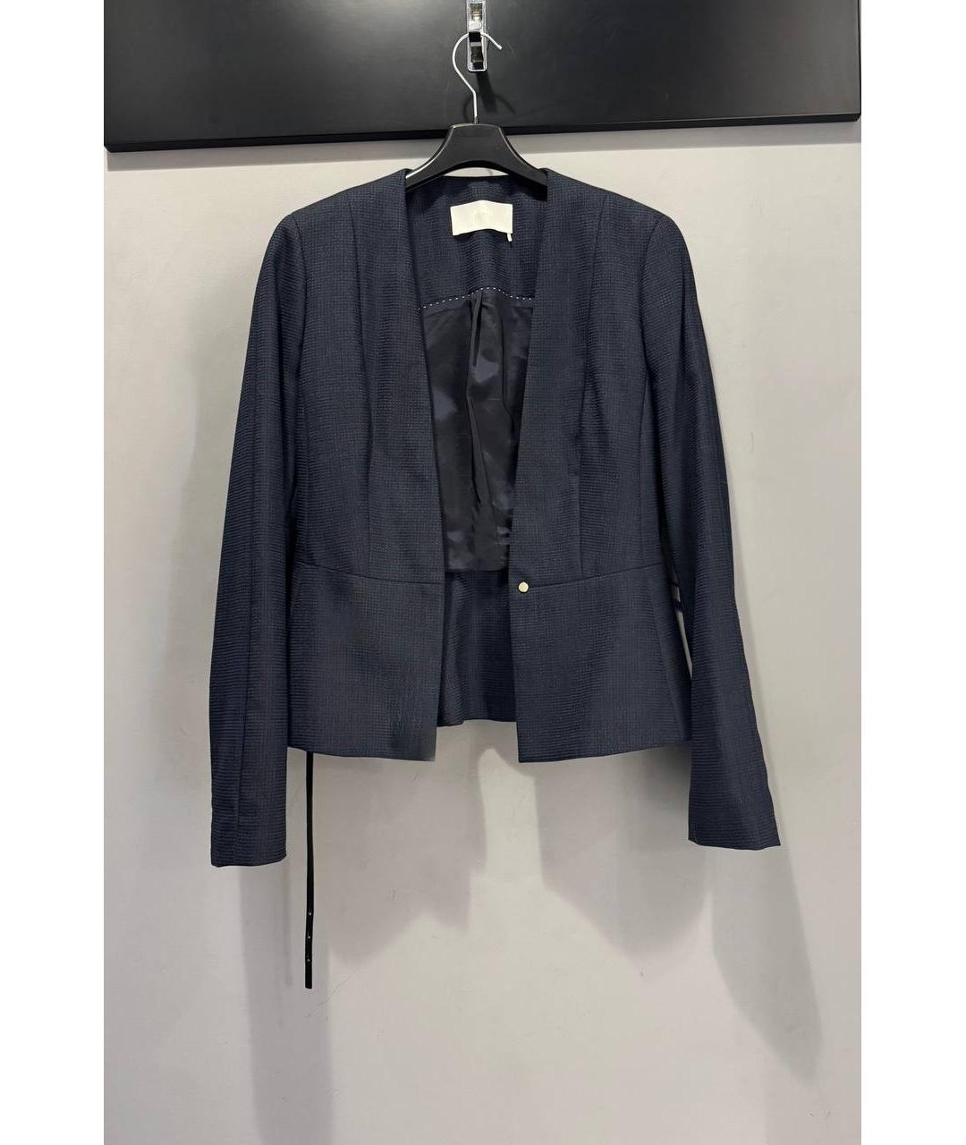 HUGO BOSS Темно-синий шерстяной жакет/пиджак, фото 8