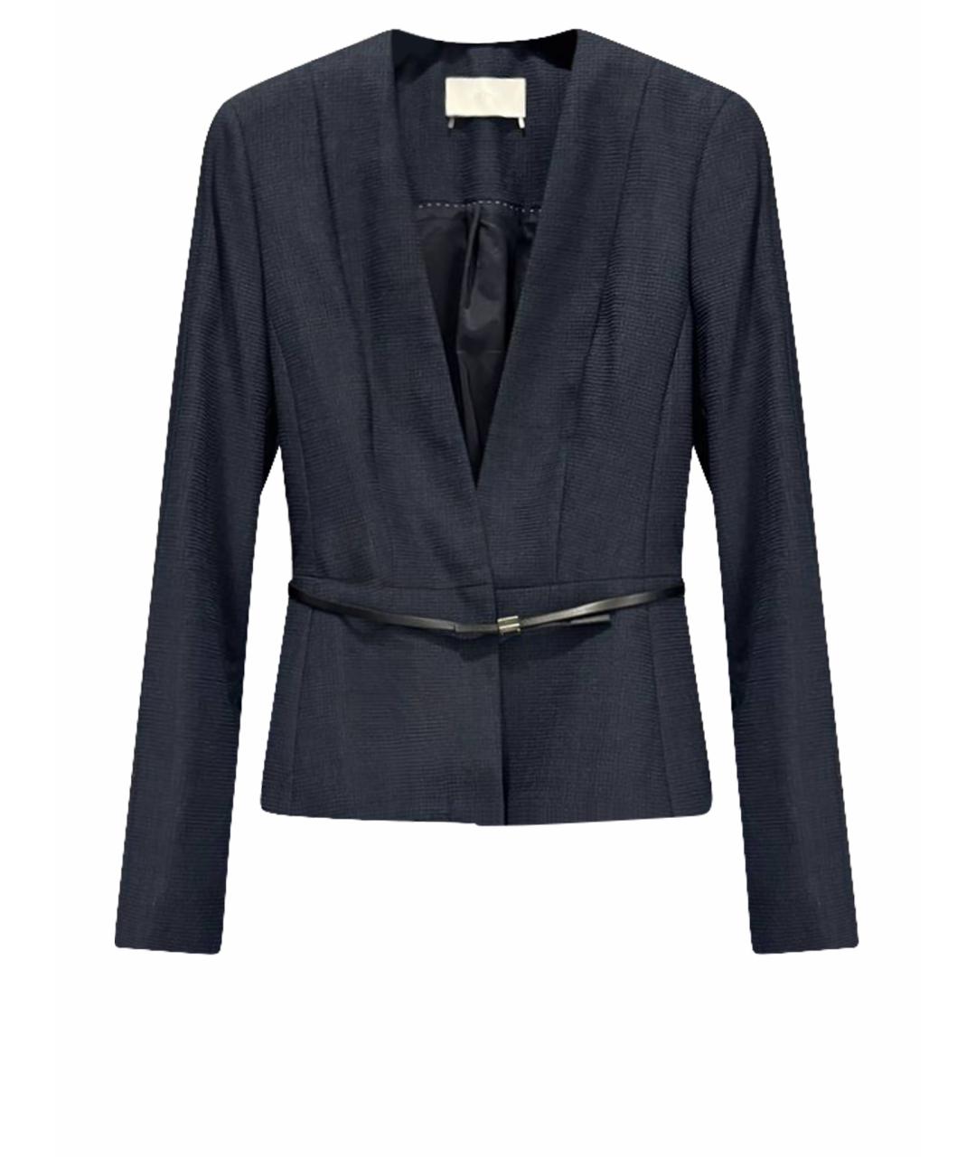 HUGO BOSS Темно-синий шерстяной жакет/пиджак, фото 1