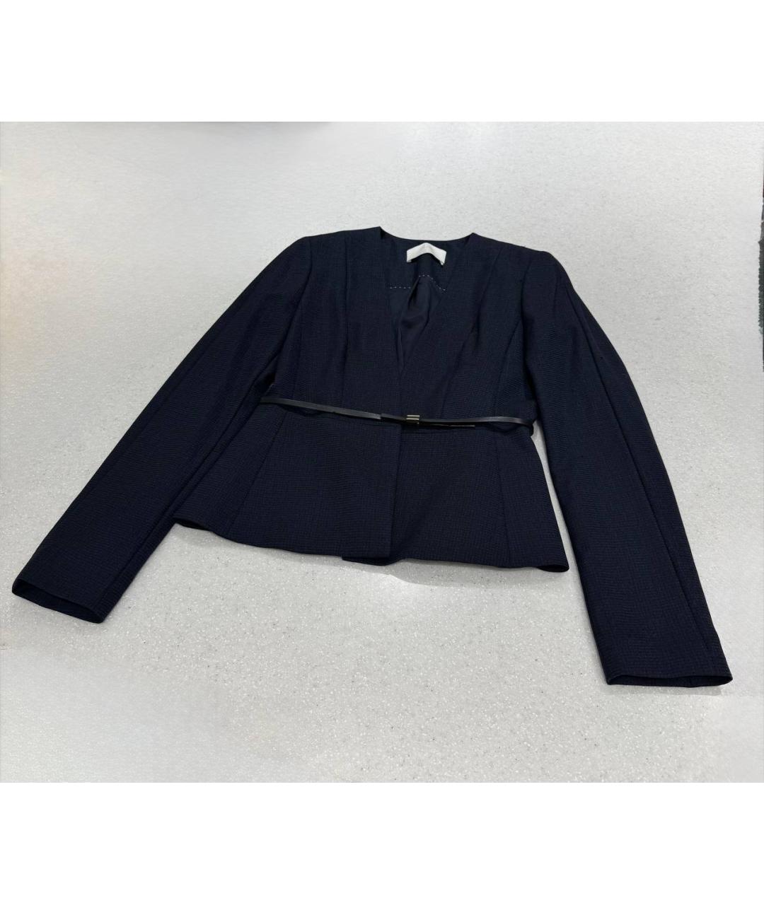 HUGO BOSS Темно-синий шерстяной жакет/пиджак, фото 5