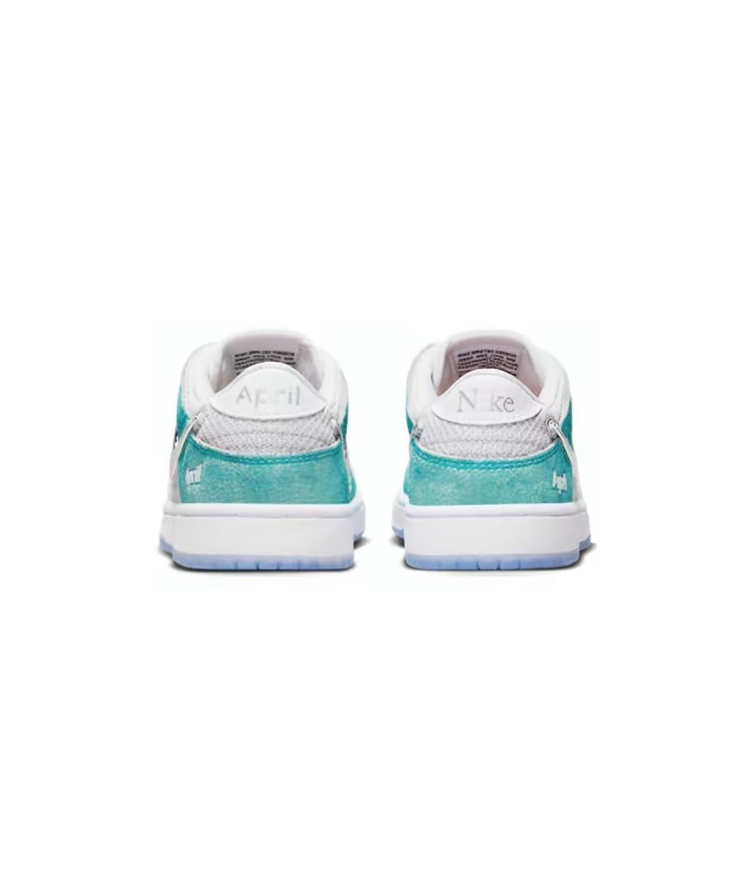 NIKE KIDS Бирюзовые кожаные кеды, фото 4
