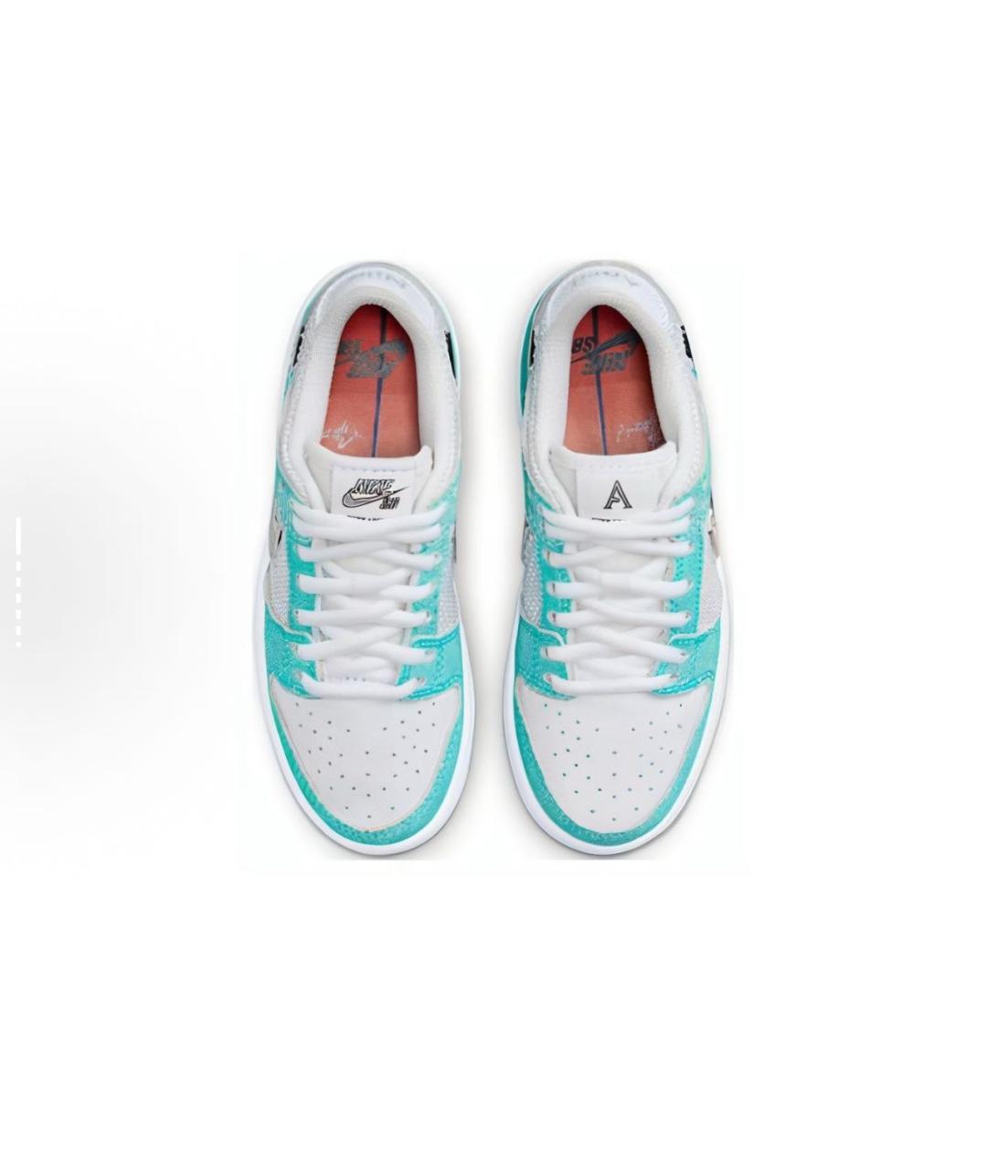 NIKE KIDS Бирюзовые кожаные кеды, фото 3