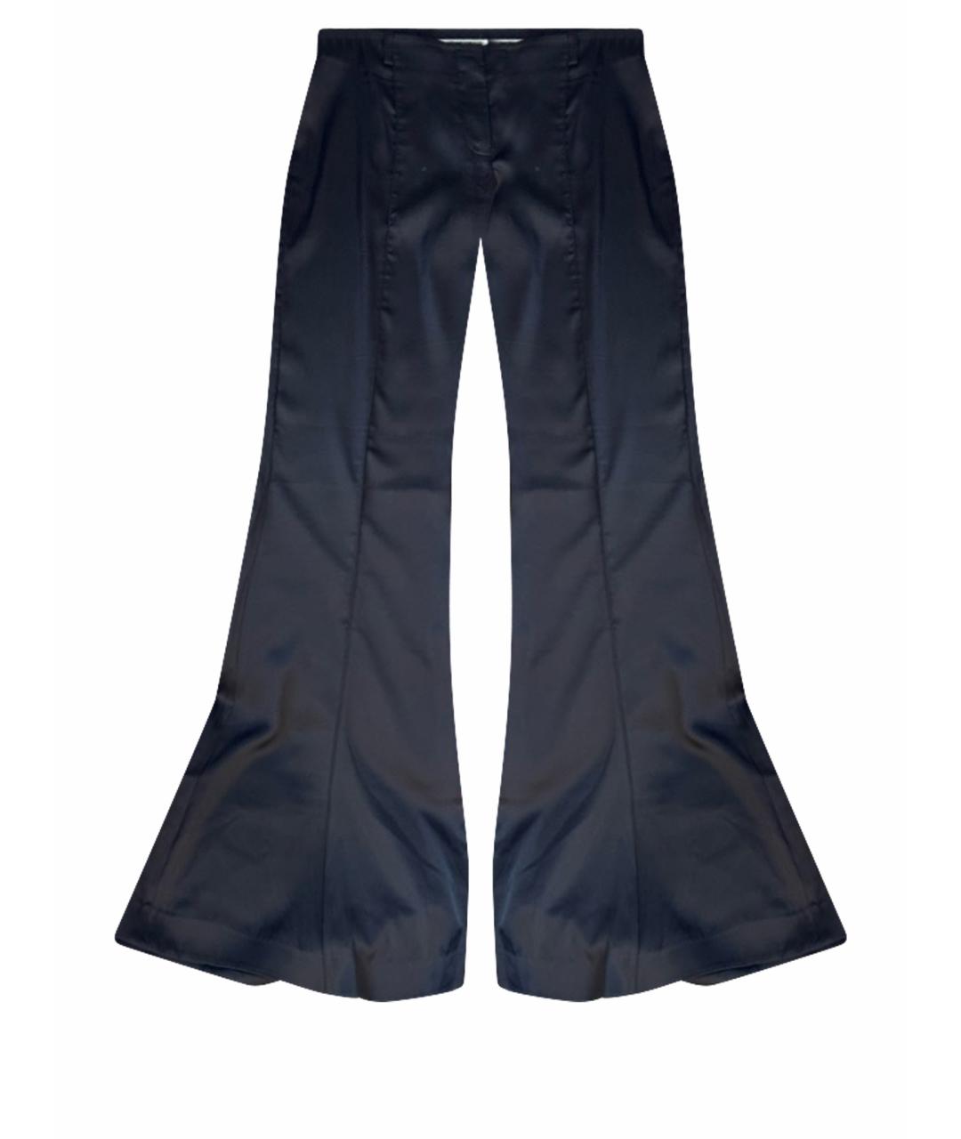 ACNE STUDIOS Черные полиэстеровые брюки широкие, фото 1