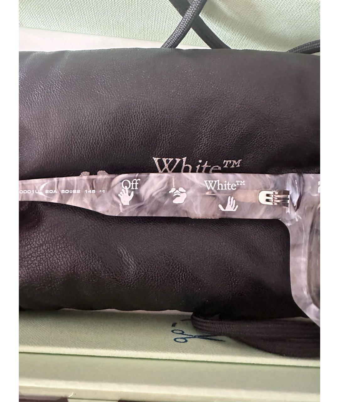 OFF-WHITE Серые пластиковые солнцезащитные очки, фото 4