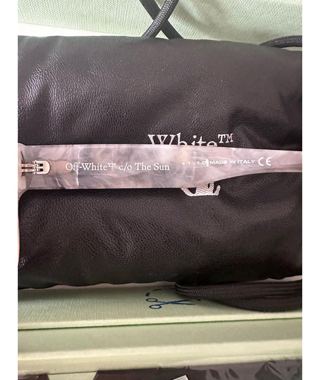 OFF-WHITE Серые пластиковые солнцезащитные очки, фото 5