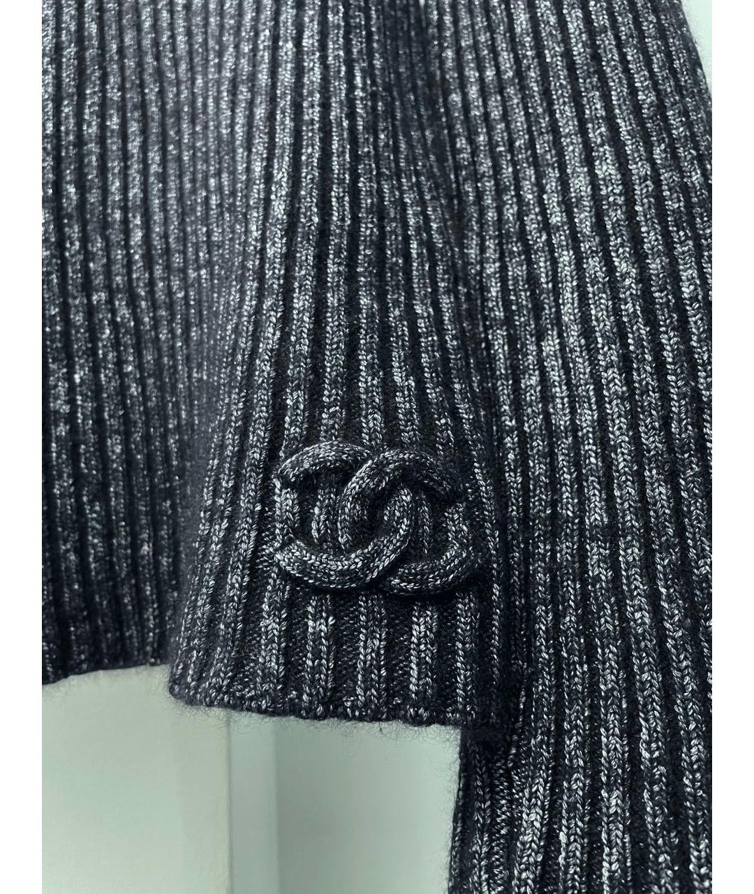 CHANEL Темно-синий кашемировый джемпер / свитер, фото 4