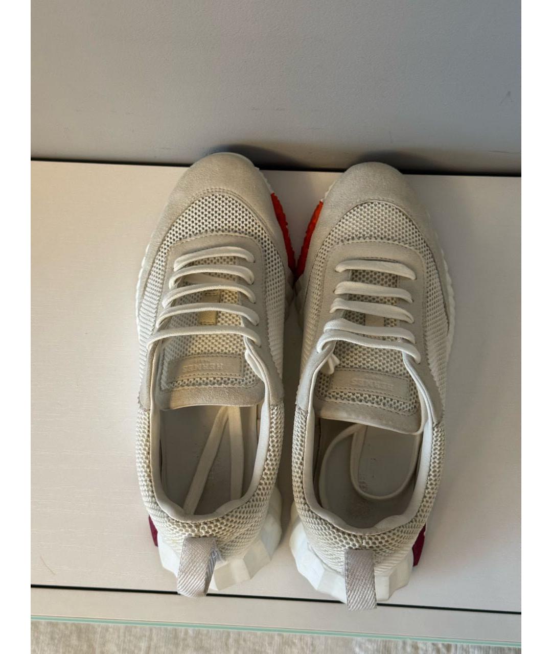 HERMES Белые кроссовки, фото 3