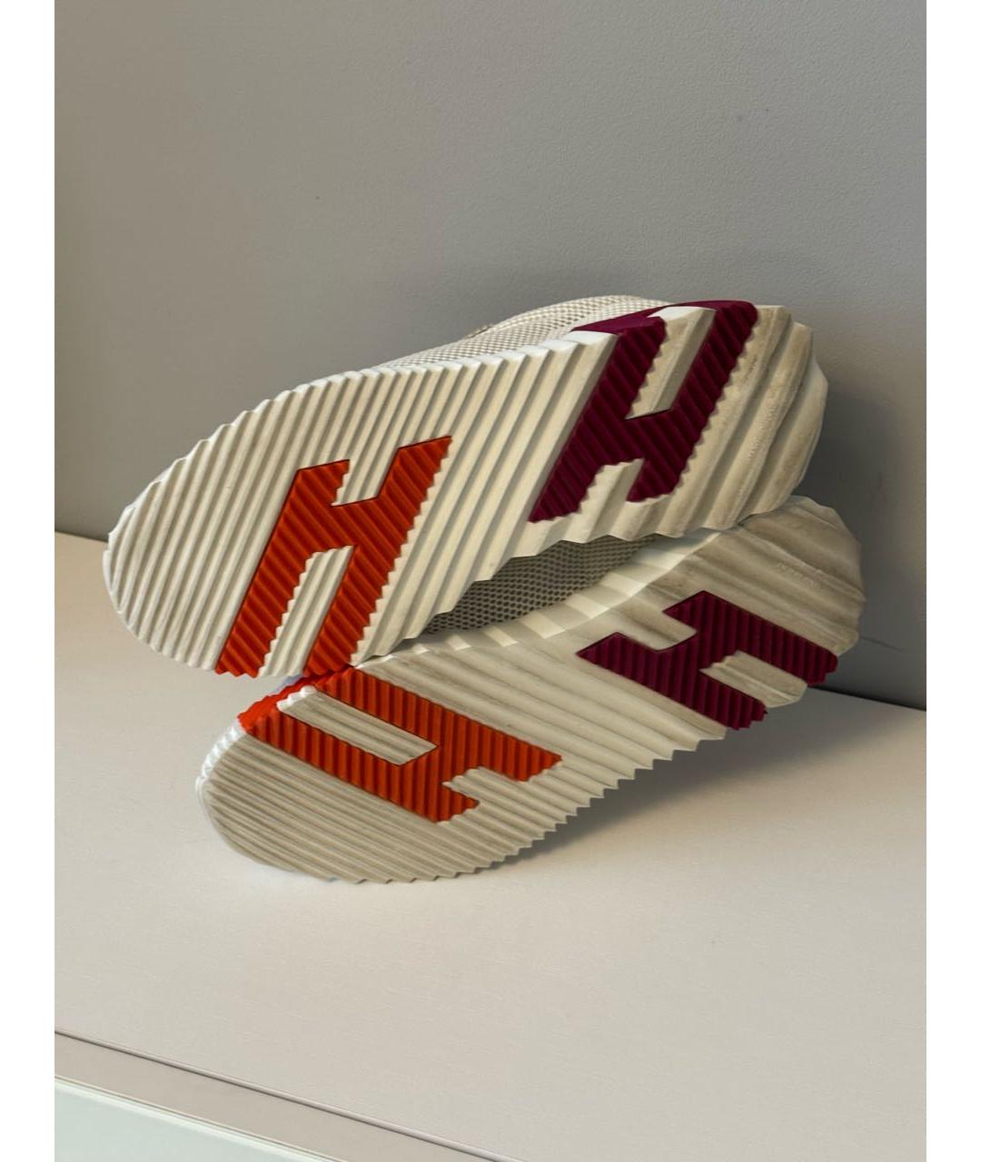 HERMES Белые кроссовки, фото 5