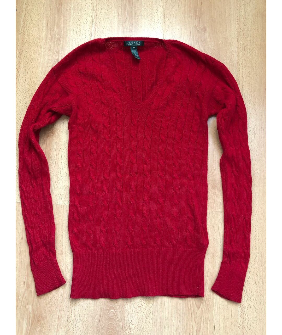 RALPH LAUREN Красный шерстяной джемпер / свитер, фото 5
