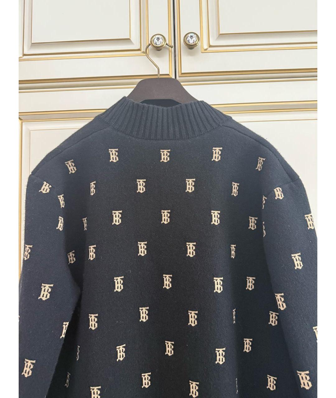 BURBERRY Черный шерстяной кардиган, фото 3