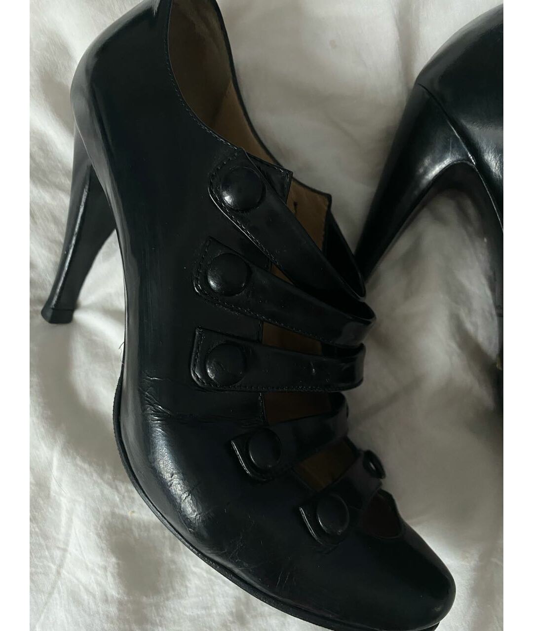 EMPORIO ARMANI VINTAGE Черные кожаные туфли, фото 6