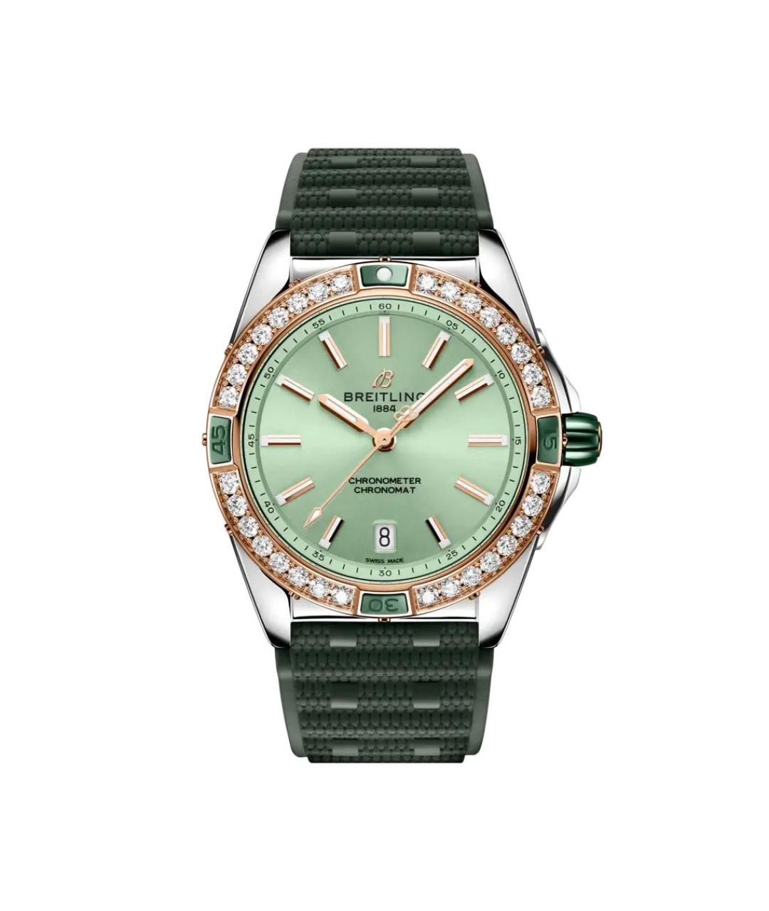 BREITLING Зеленые часы, фото 1