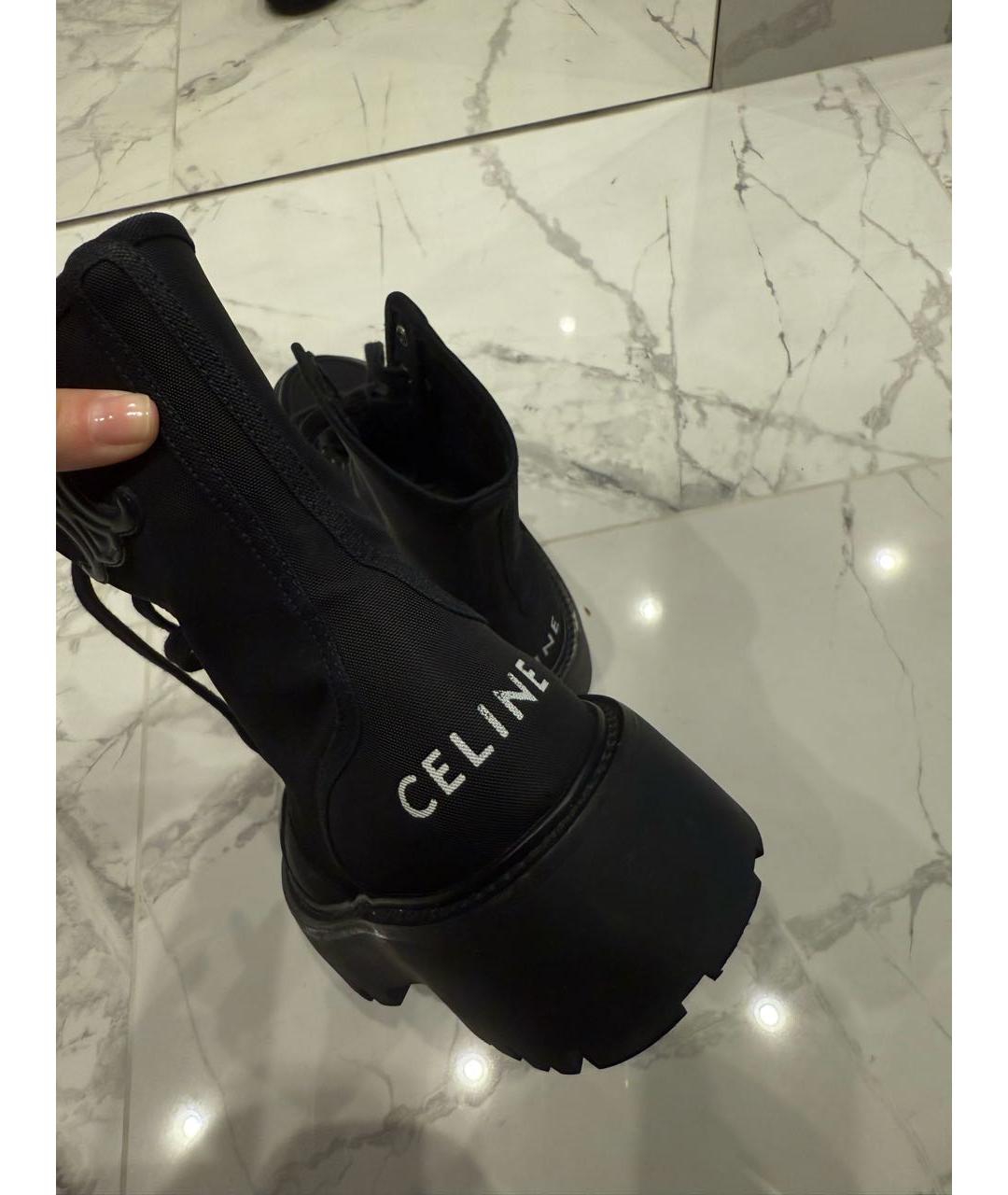 CELINE Черные ботинки, фото 4