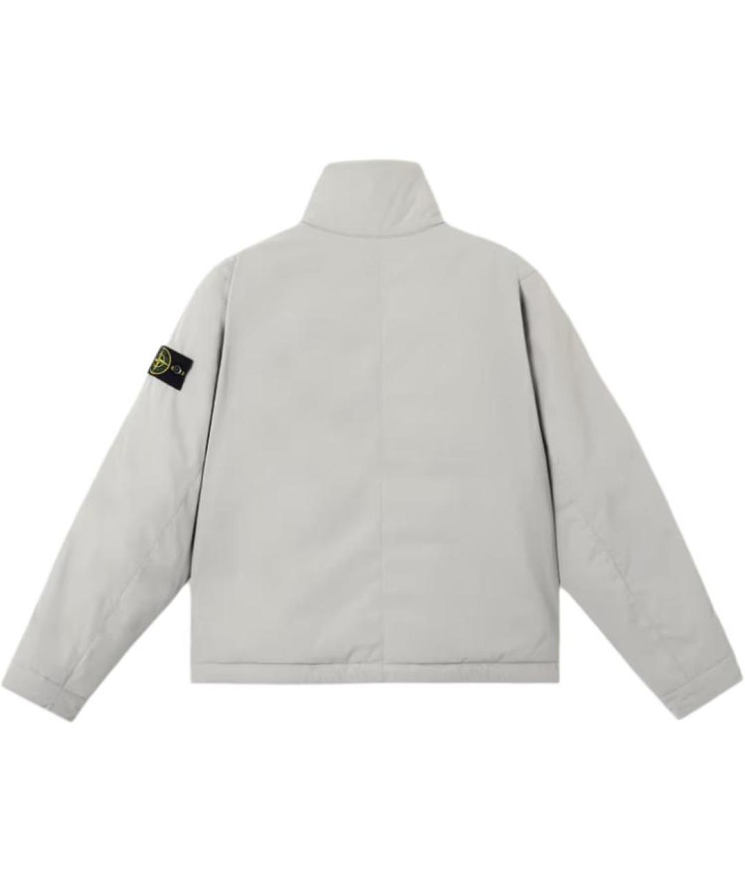 STONE ISLAND Серый пуховик, фото 2