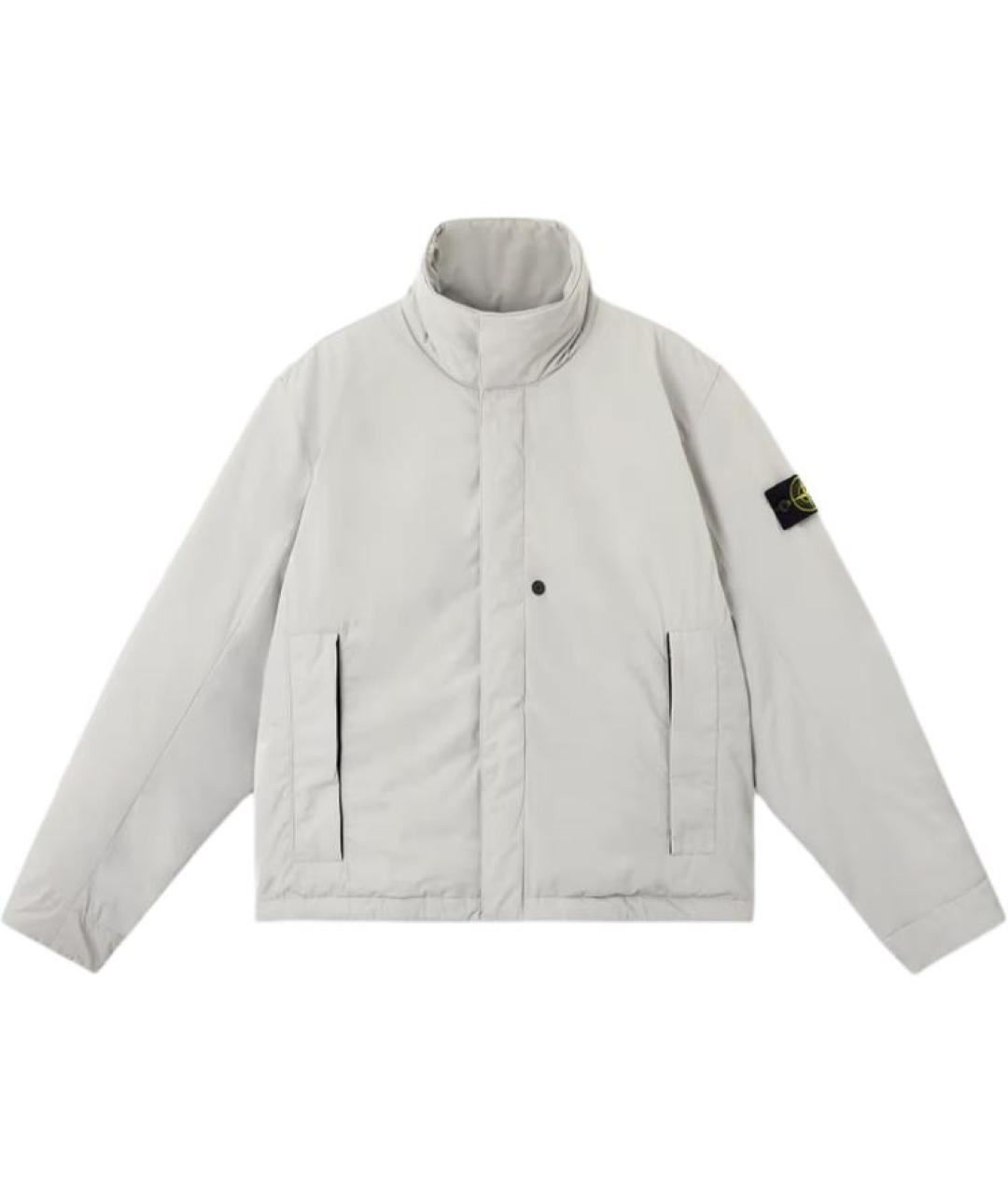 STONE ISLAND Серый пуховик, фото 1