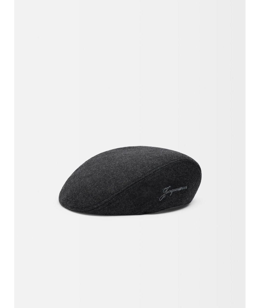 JACQUEMUS Серая шерстяная кепка, фото 5