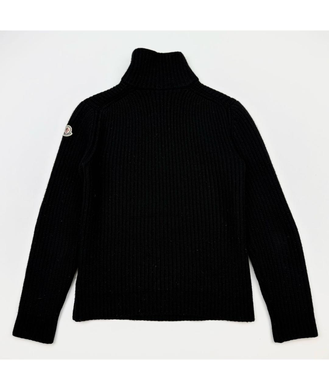 MONCLER Темно-синий шерстяной джемпер / свитер, фото 2