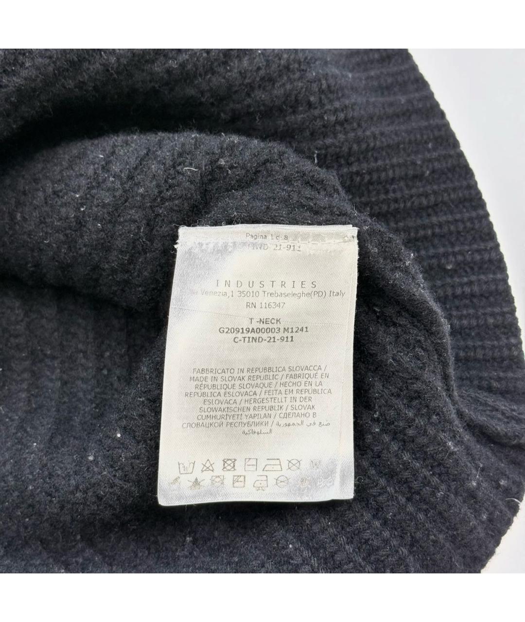 MONCLER Темно-синий шерстяной джемпер / свитер, фото 5