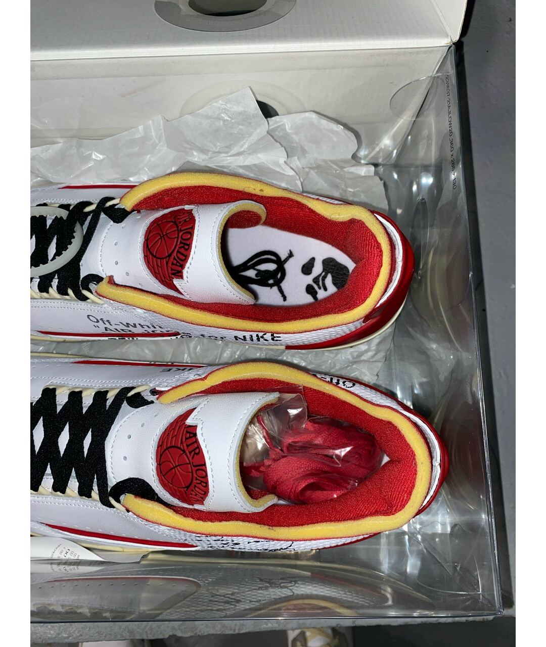 NIKE X OFF-WHITE Белые кожаные низкие кроссовки / кеды, фото 3