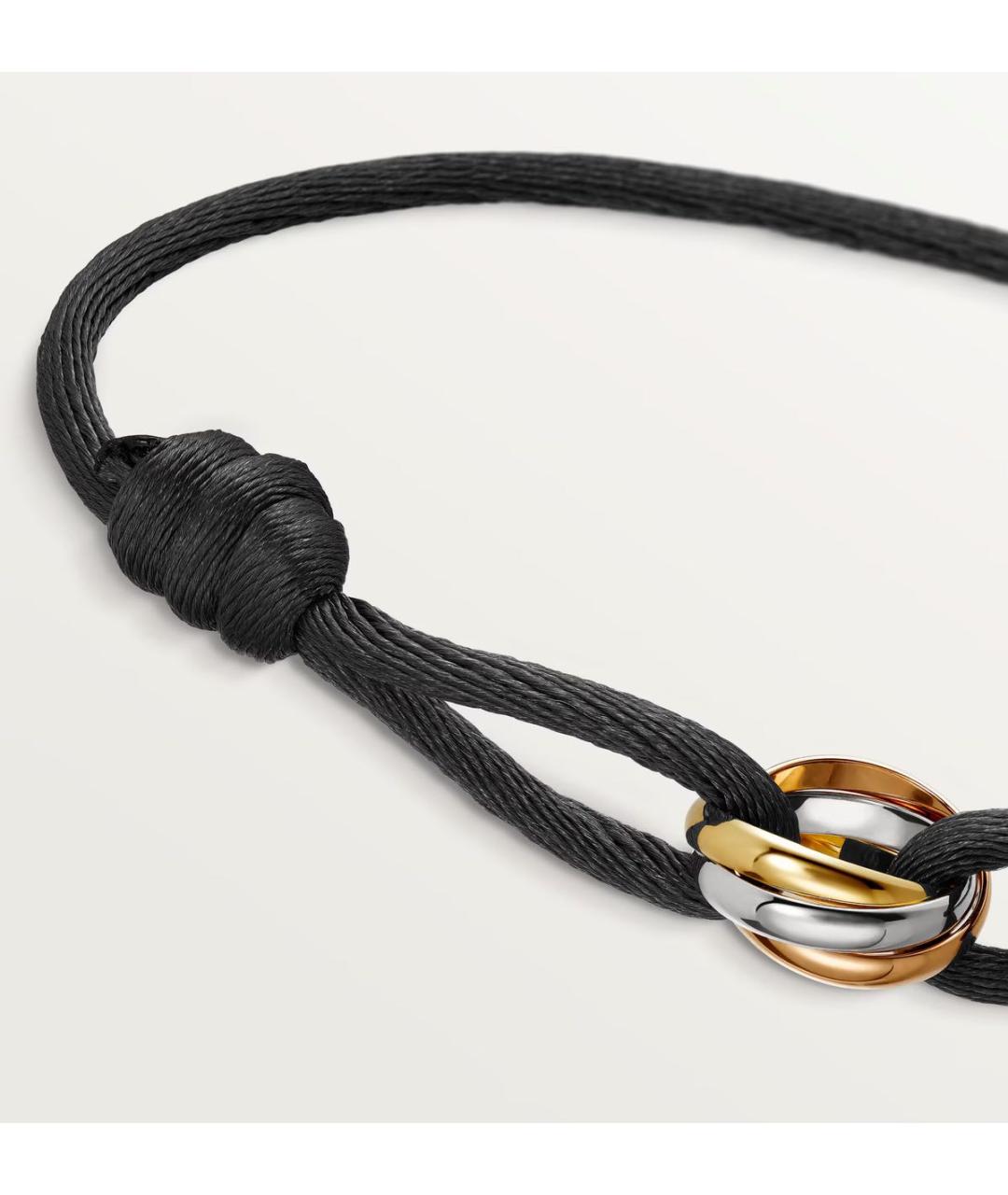 CARTIER Черный браслет из желтого золота, фото 2