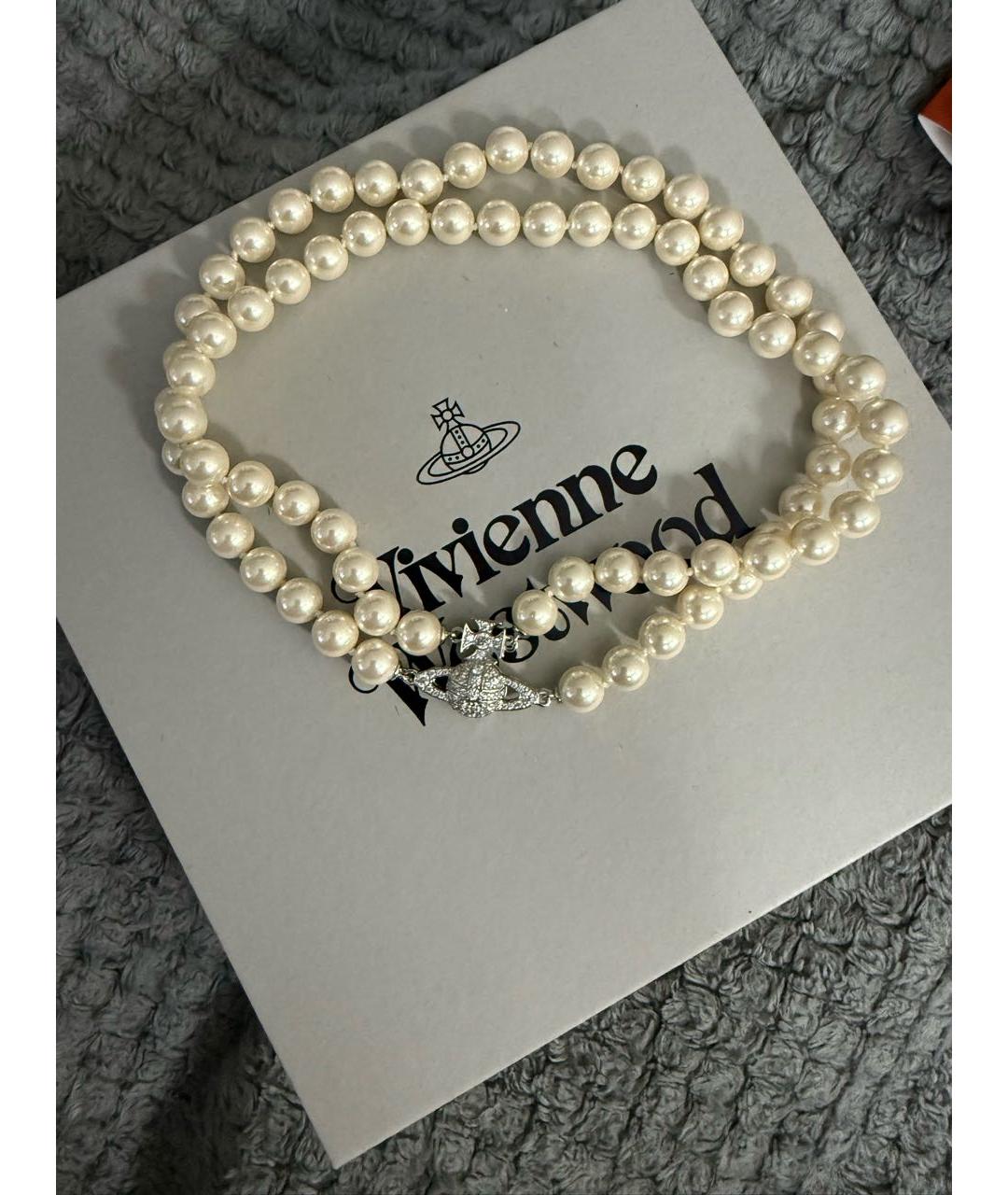 VIVIENNE WESTWOOD Серебряное латунное колье, фото 4