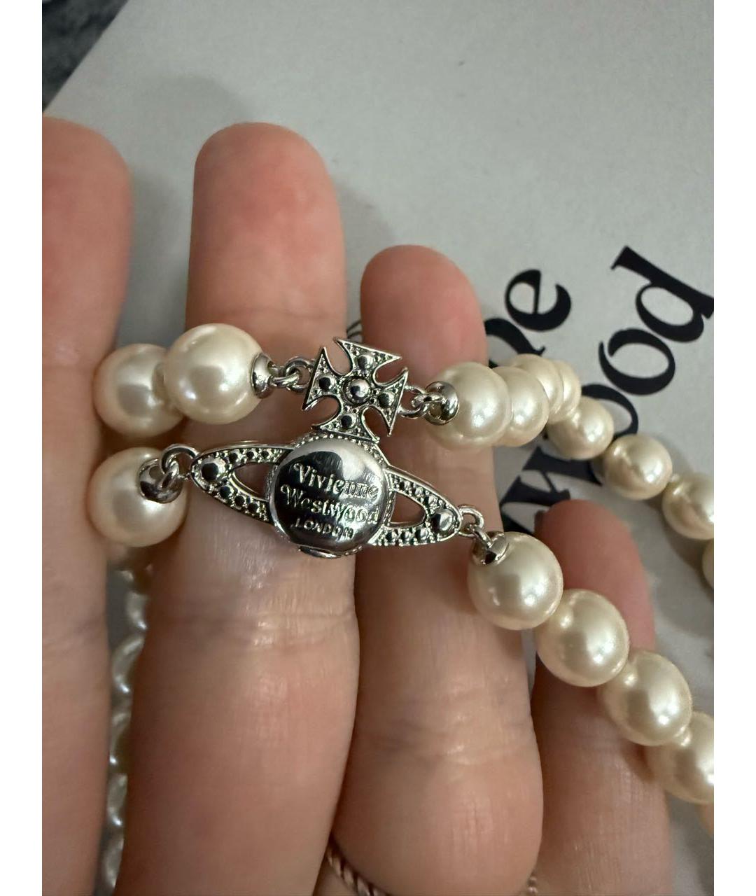 VIVIENNE WESTWOOD Серебряное латунное колье, фото 3