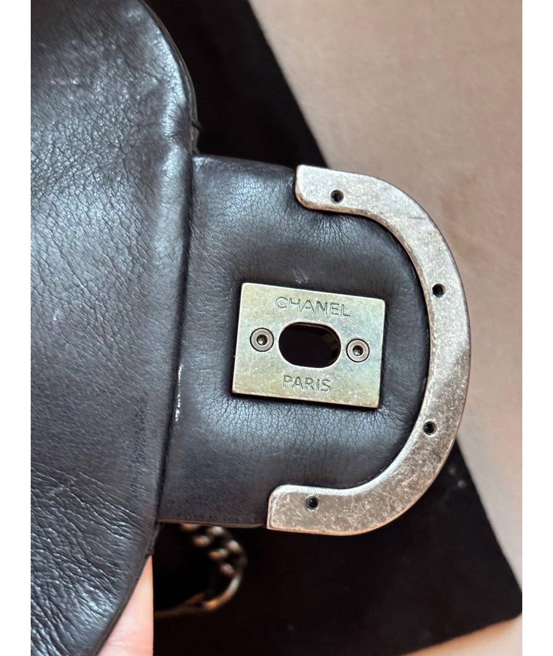 CHANEL Черная кожаная сумка через плечо, фото 5