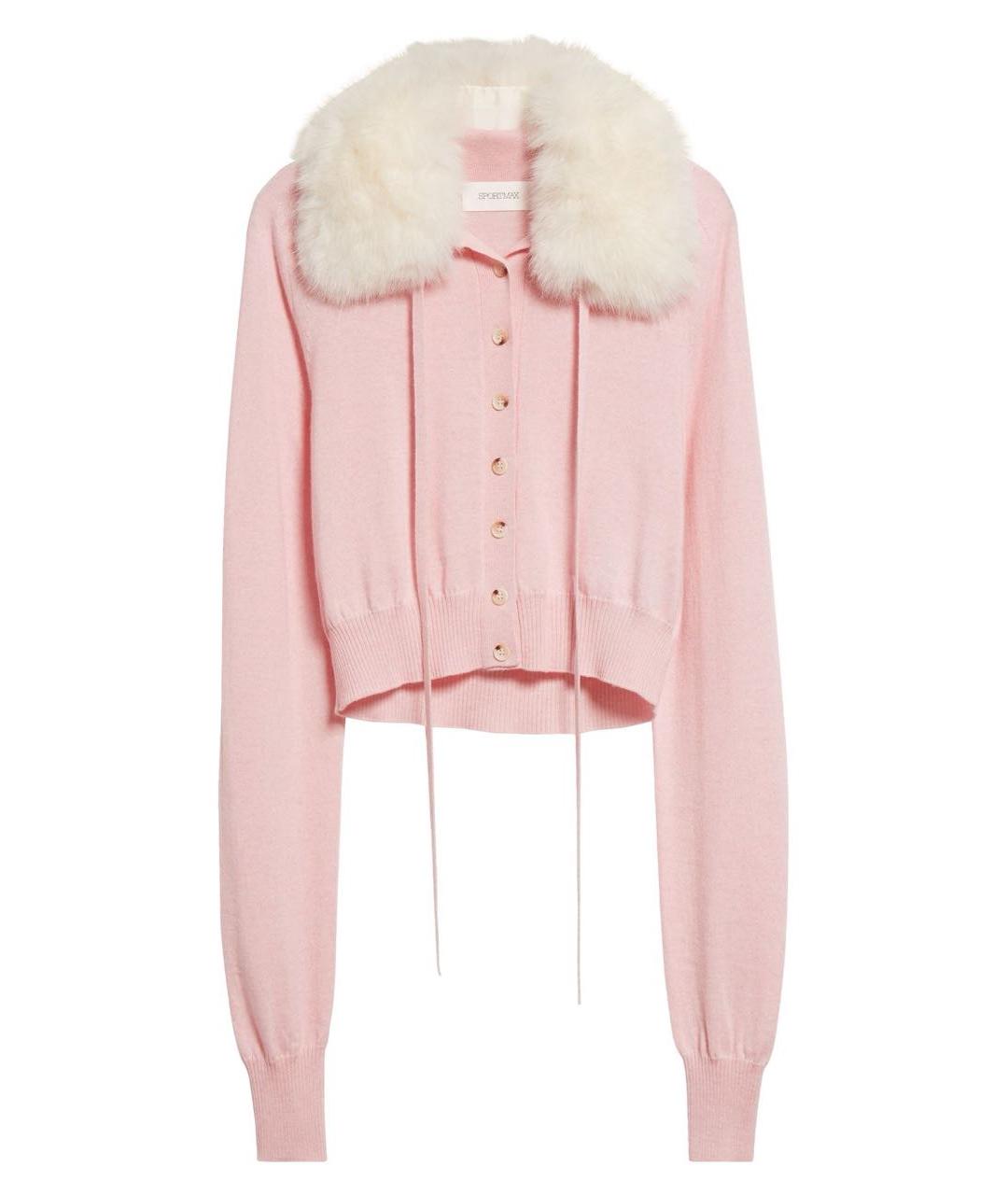 SPORTMAX Розовый кардиган, фото 1