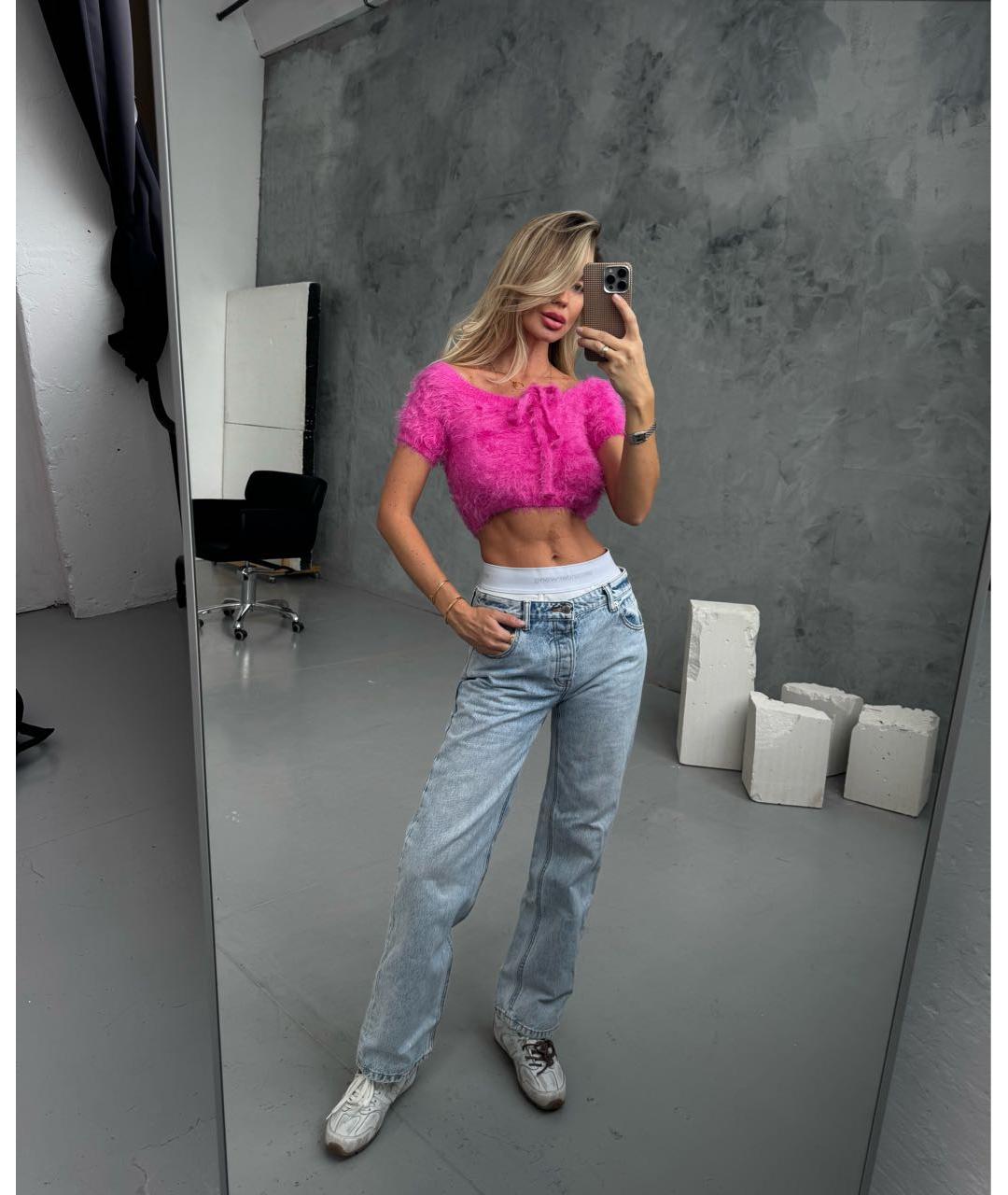 MSGM Фуксия футболка, фото 2